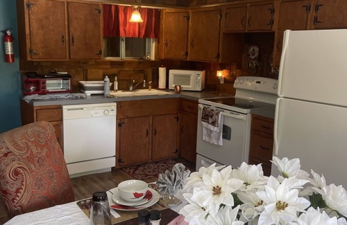 Rockaway Beach Cabin | Vintage Cabins across from the lake ~ TheCircleWayyyBackCabins@Gmail.Com