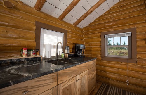 Eagle River Cabin | Vintage Log Cabin Hideaway. Right in Town!