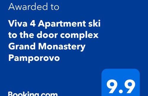 Pamporovo Apartment | Viva 4 Apartment ski to the door complex Grand Monastery Pamporovo