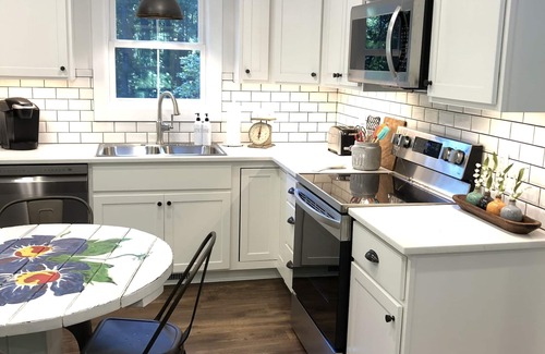 Etowah Cottage | Wake up to a waterfall. Near Dupont, Brevard, Hendersonville.