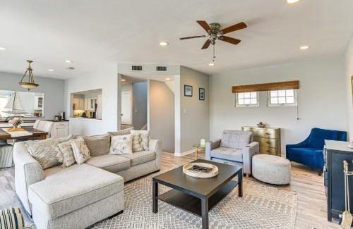Hershey Beach House | Walk to Beach Home with 2 Decks in Galveston!