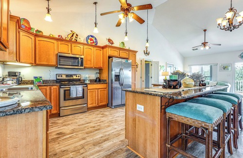 Surf Side Shores House | Walk to Beach: Peaceful Home in Gulf Shores!