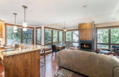 Telluride Apartment | Walk to Festivals! Windows, Fireplace, Hot Tub condo