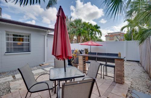 Redington Shores House | Walk to Redington Beach Renovated Duplex with Patio