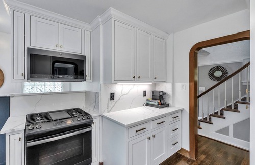 Birmingham House | Walk to shopping, Charming Modern European cottage with huge deck