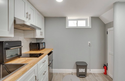 Rahway Apartment | Walk to Train Station, Restaurants: Rahway Studio!