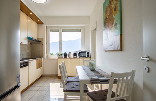 Lugano Apartment | Walking distance to the Station with mountain and city views