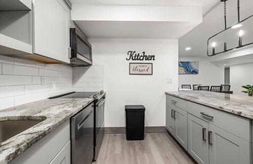 Saratoga Springs Condo | Wasatch Oasis | Patio | Kitchen