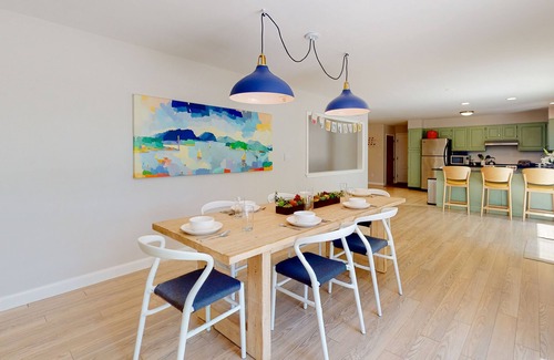 Harpswell House | Water-view retreat with beach access, deck, grill, EV charger & lawn games