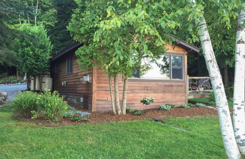 Saranac Lake Cabin | Waterfront 4 Season Cabin on Lake Colby in Saranac Lake furnished in ADK Decor.