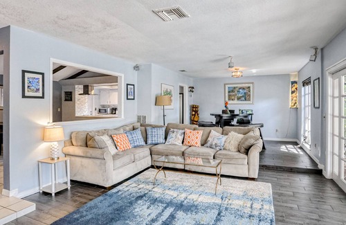 Bay Crest Park House | Waterfront escape with a private pool, dock, fast WiFi, & A/C - Dogs allowed