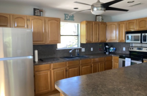 Burnet Cabin | Waterfront, fishing primer, sunning decks, swimming area, kayaks