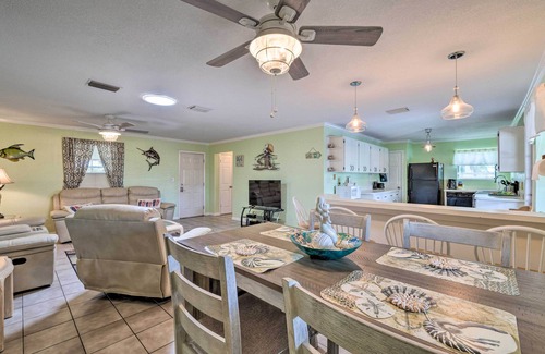 Spring Hill Cottage | Waterfront Hernando Beach Home w/Dock & Hot Tub!
