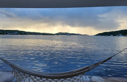 Culebra Pueblo House | Waterfront home with panoramic views of Ensenada Honda "the deep cove"