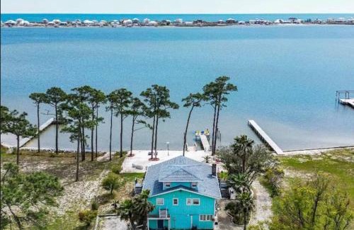 Gulf Shores House | Waterfront Home With Private Beach & Hot Tub