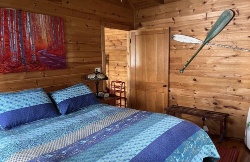 Town of Hermon Cabin | Waterfront In Adirondacks Region, Hot Tub, Pontoon Boat, Kayaks, Paddle Board