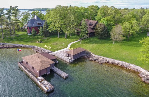 Frontenac House | Waterfront Island Retreat on Round Island w/dock