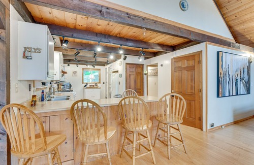 Lake Arrowhead Cabin | Waterfront Lake Arrowhead Cabin w/Dock & Fire Pit