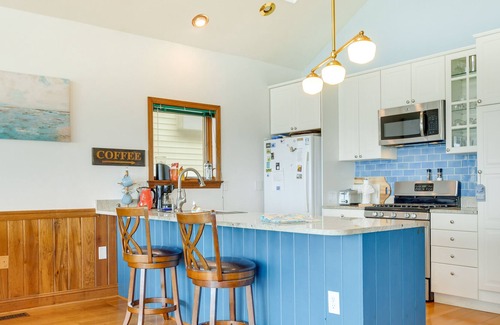 North Beach House | Waterfront North Beach Retreat w/ Private Dock!