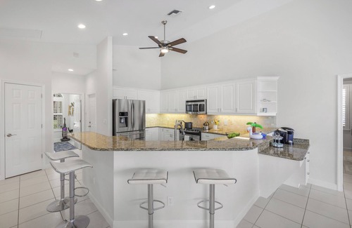 Marco Island House | Waterfront pool home just steps to Tigertail Beach