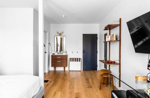 Bangor Apartment | West Market Square View, Historic Hotel DTWN, King Bed, Room # 401