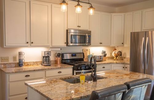 West Jefferson House | West Town Way - Downtown West Jefferson Home - Fireplace - Sleeps 8
