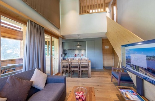 Vercorin Apartment | Wifi, 250m from shops, sauna, hammam, balcony, tv, ski locker, 62m², Vercorin