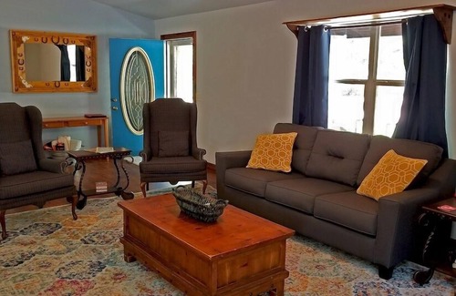 Broken Bow Cabin | Wild Blue Yonder Cabin With Extra Studio Room, Hot Tub, Fire Pit in the Back Yard by Redawning