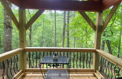 Deep Gap House | “Wild Blue Yonder “is a camper set up on a permanent foundation