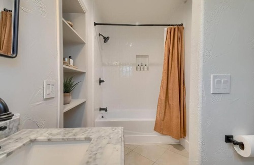 Johnson City House | Wine Country Getaway for 12 with Biergarten, Fire Pit