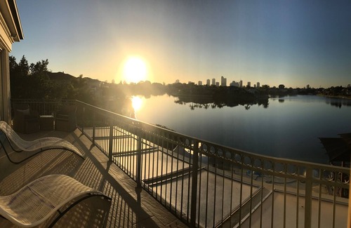 Broadbeach Waters House | WINNER BEST FAMILY HOLIDAY HOUSE. LUXURY WATERFRONT HOME WITH HEATED POOL , SPA