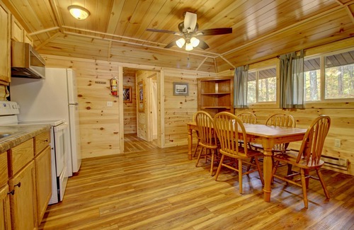 Lac du Flambeau Cabin | Wisconsin Northwoods Cabin on lake w/private dock on 394 acre lake. Pet Friendly