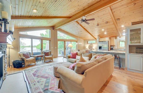 Almelund Cabin | Wisconsin Vacation Rental w/Fire Pit on Long Lake