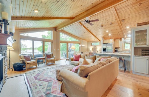 Almelund House | Wisconsin Vacation Rental with Fire Pit on Long Lake