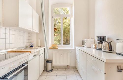 Grunhainichen Villa | Wohnung mit großer Gemeinschaftsterrasse, cleaning included