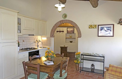 Cortona House | Wonderful private villa for 4 people with WIFI, pool, TV, terrace, pets allowed and panoramic view