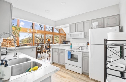 Camdenton House | Woodmont Point - Wooded Private Lakefront Retreat with Deep Cove Dock and Great Swimming!