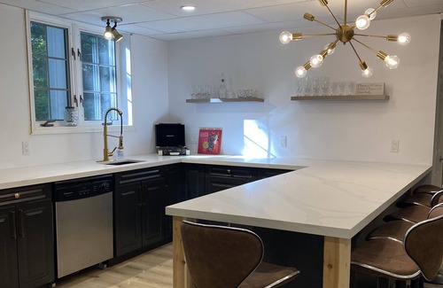 Huron-Kinloss Cottage | Woodsy Cottage with Hot Tub, Games Room & Wet Bar
