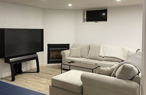 Huron-Kinloss Cottage | Woodsy Cottage with Hot Tub, Games Room & Wet Bar