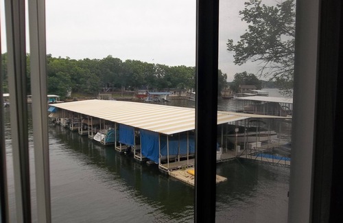 Lake Ozark Condo | WOW! Amazing View of Main Channel & Pool! Only 5 Steps In! Electric Grill!
