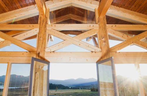 Clark House | WOW! Lake and Mountain Views in a WOW! True Timber Frame House
