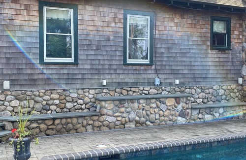 Groton Long Point House | Year-Round Home in GLP with Heated Pool & Water Views