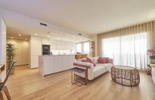 Vallpineda Apartment | Your comfortable home away from home w/parking. 5 min walking from beach & town