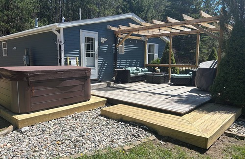 Kalkaska House | Your Cozy Boho Cabin In The Woods Located In Grayling Michigan!