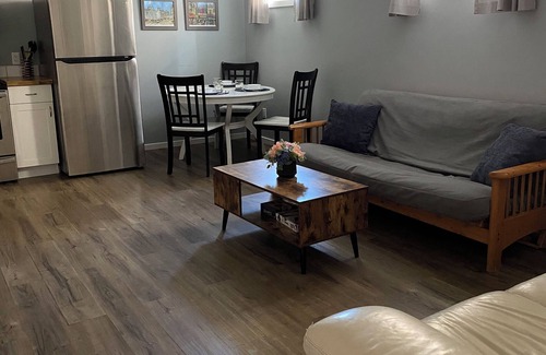 Trail Apartment | Your private suite awaits.Half a block from Gryro park. Quite safe area!