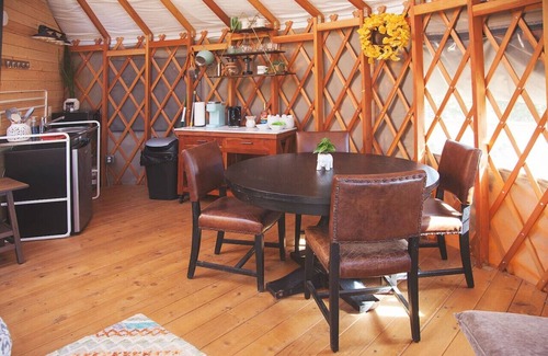 Dripping Springs RV Rental | Yurt 1 · Yurt In The Trees, Dripping Springs Jewel!
