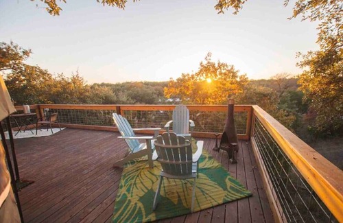 Dripping Springs RV Rental | Yurt 1 · Yurt In The Trees, Dripping Springs Jewel!