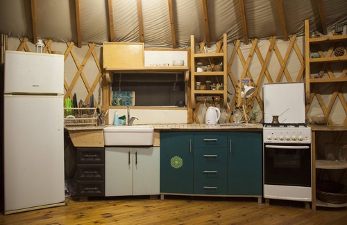Amirim Ski Chalet | Yurt located in a little oak grove