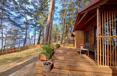 gmina Karsin House | Zakątek Wdzydze -domek nr 7 w pierwszej linii od jeziora