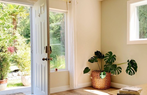 Davis Bay House | Zen one-bedroom suite next to the forest. Walkable to beach!